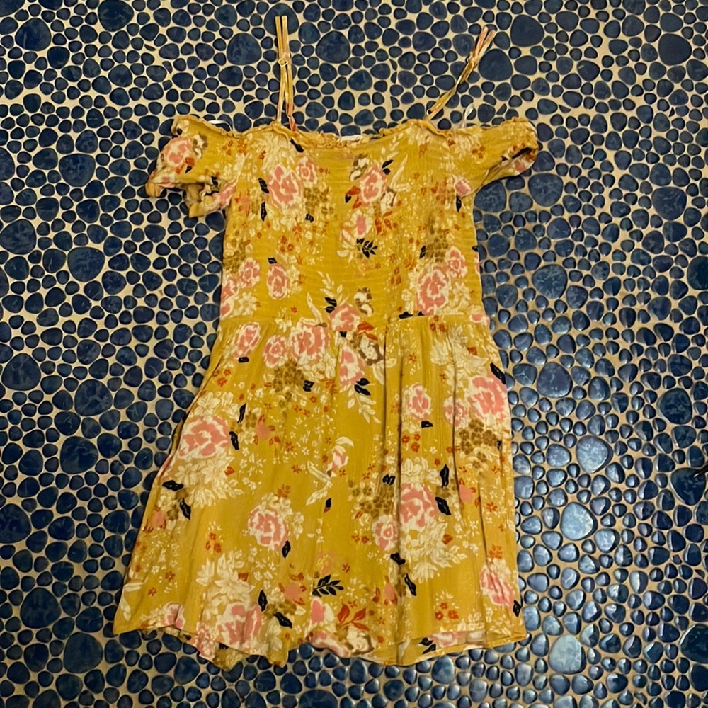 Yellow and Pink Floral Print ROMPER